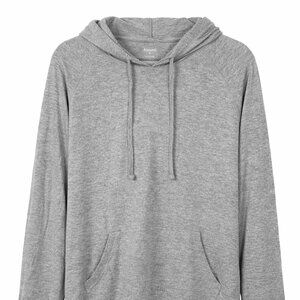 Abound Heather Grey Lightweight Raglan Pullover Hoodie XL
